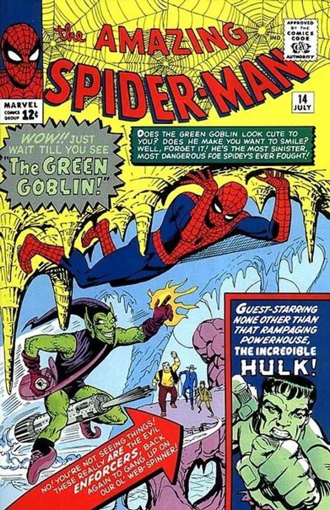 Real comic cover of Amazing Spider-Man #14 (1964)