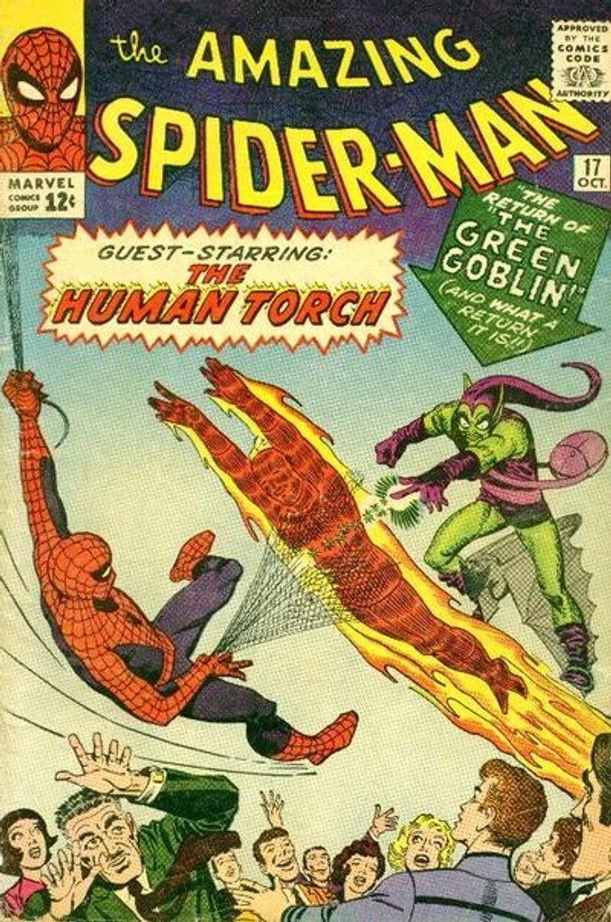 Real comic cover of Amazing Spider-Man #17 (1971)