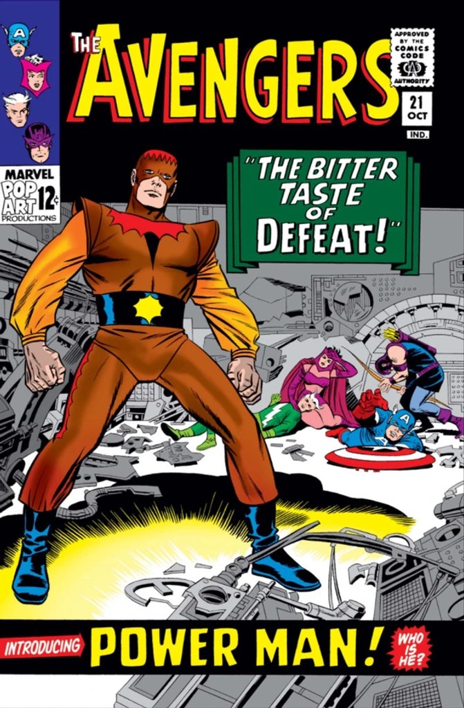Real comic cover of Avengers #21 (1973)