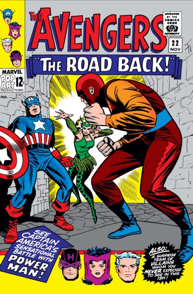 Real comic cover of Avengers #22 (1974)