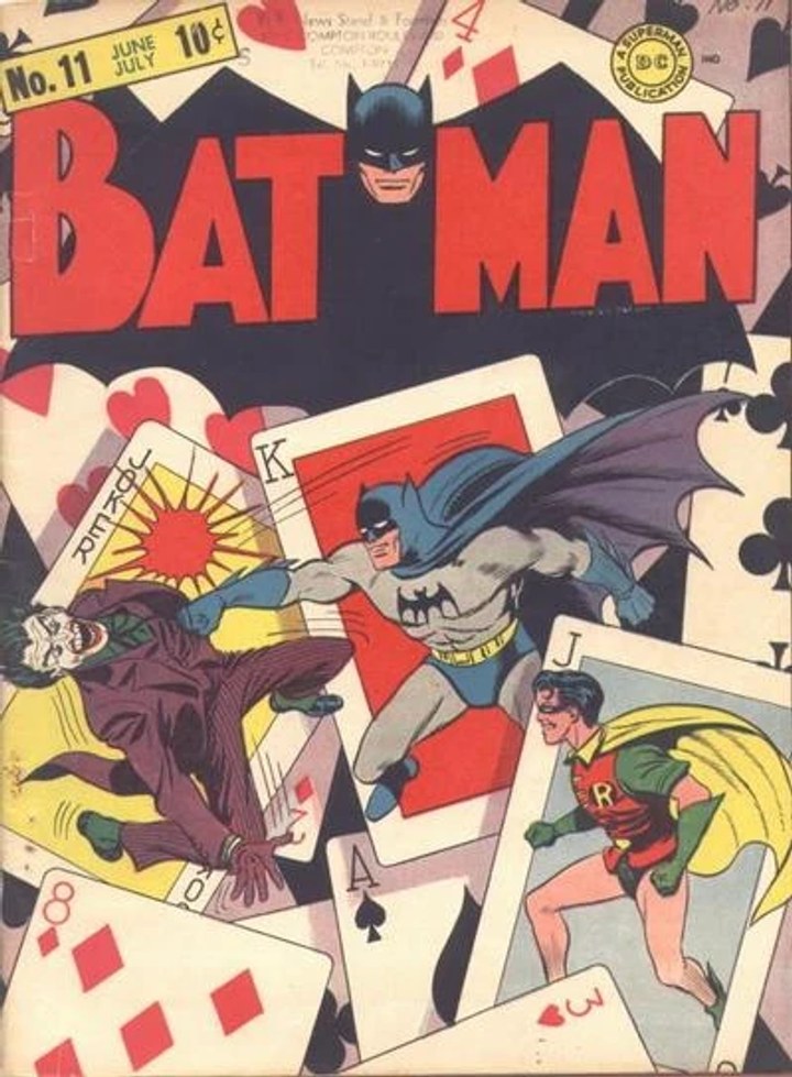 Real comic cover of Batman #11 (1945)
