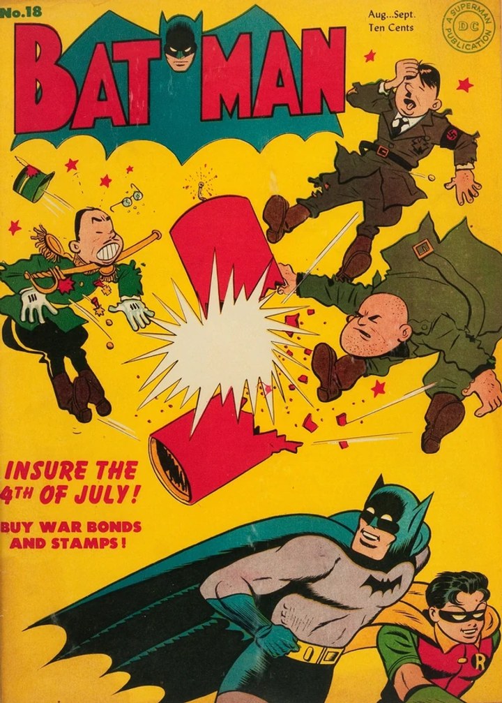 Real comic cover of Batman #18 (1949)