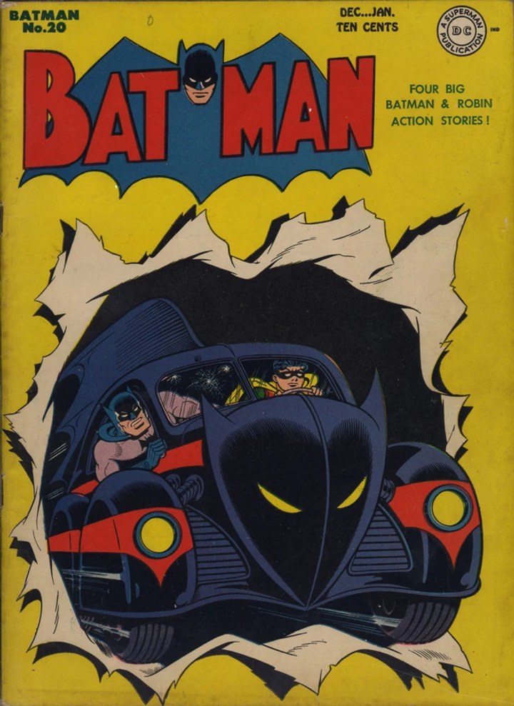 Real comic cover of Batman #20 (1950)