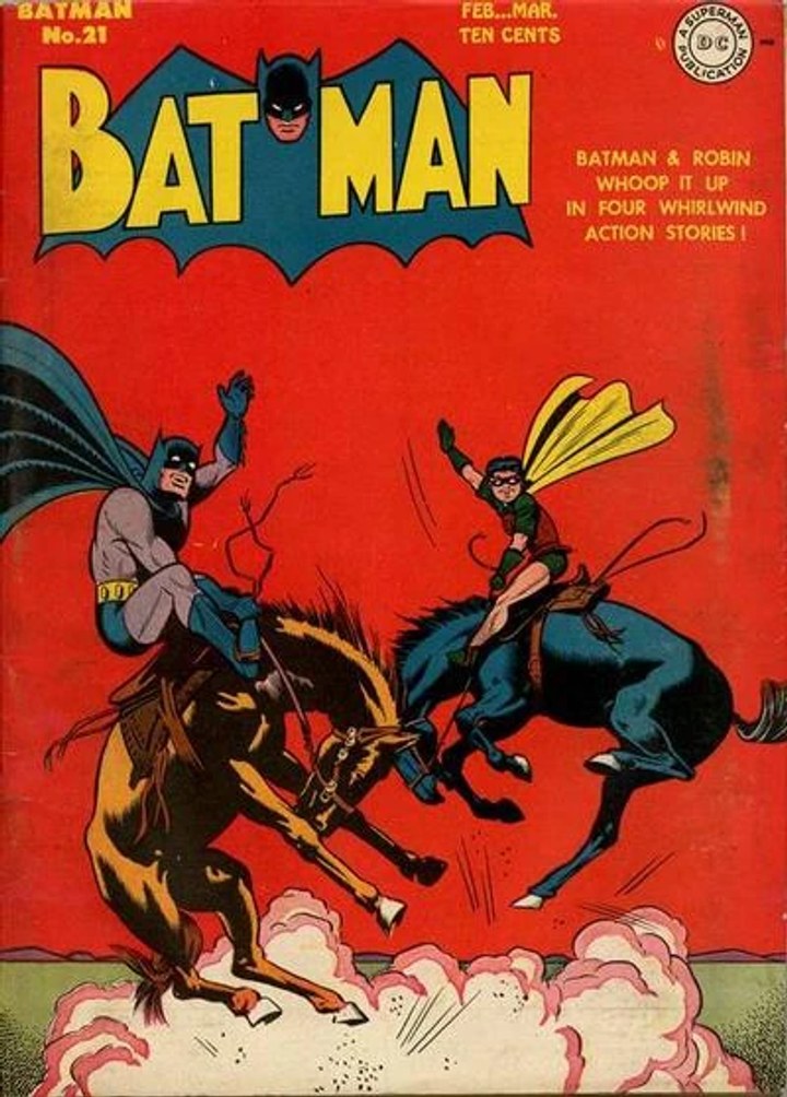 Real comic cover of Batman #21 (1950)