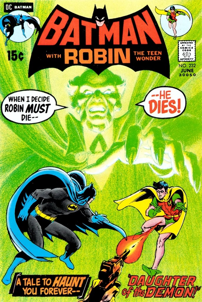 Real comic cover of Batman #232 (1971)