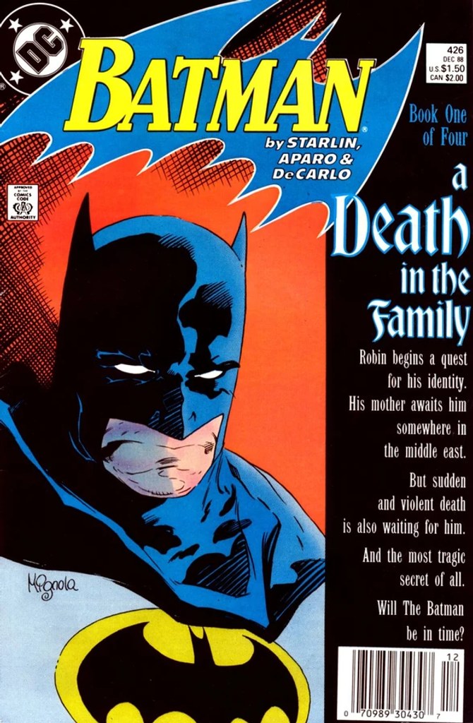 Real comic cover of Batman #426 (1988)