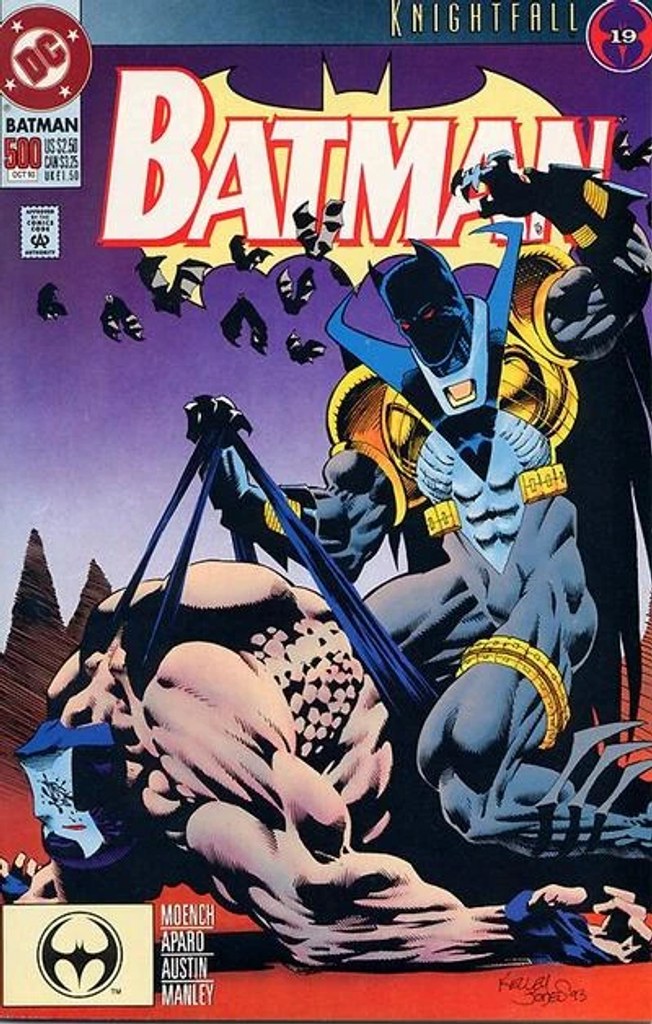 Real comic cover of Batman #500 (1993)