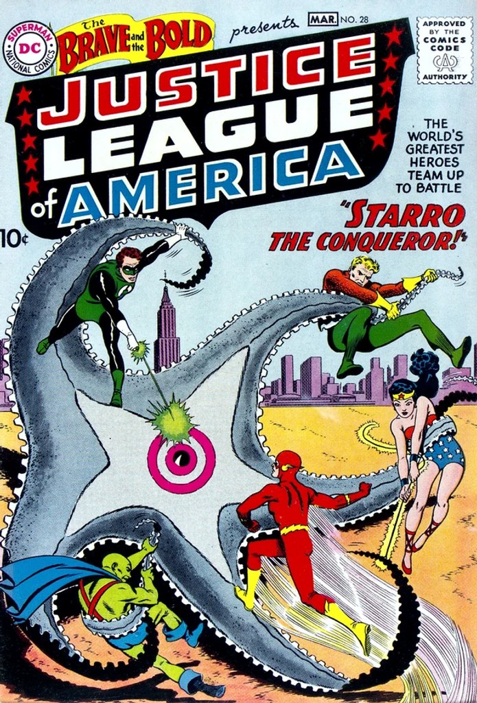 Real comic cover of Brave and the Bold #28 (1960)