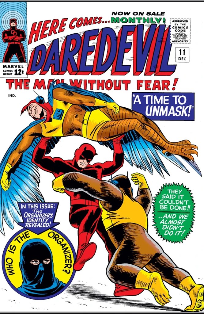 Real comic cover of Daredevil #11 (1969)