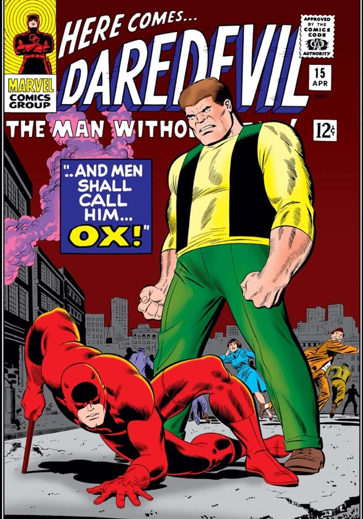 Real comic cover of Daredevil #15 (1971)