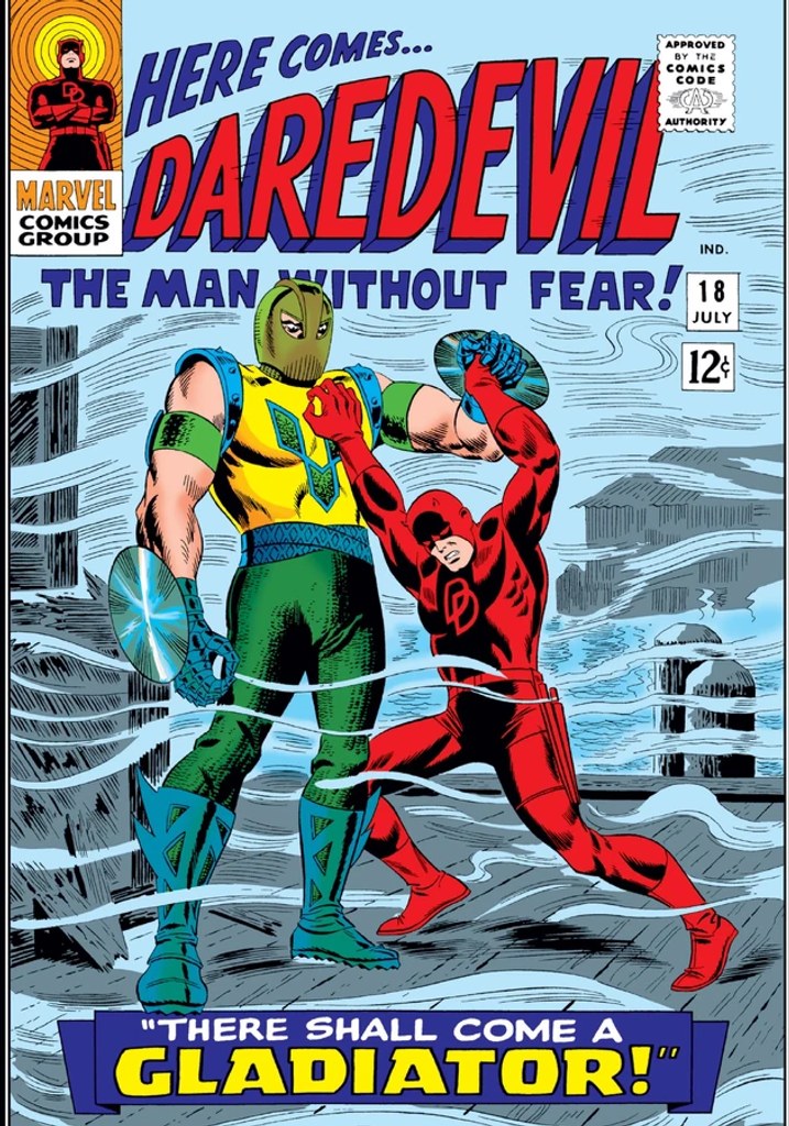 Real comic cover of Daredevil #18 (1973)