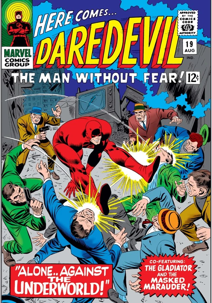Real comic cover of Daredevil #19 (1973)