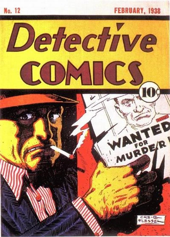 Real comic cover of Detective Comics #12 (1943)