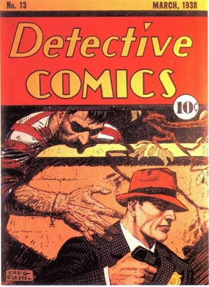 Real comic cover of Detective Comics #13 (1943)