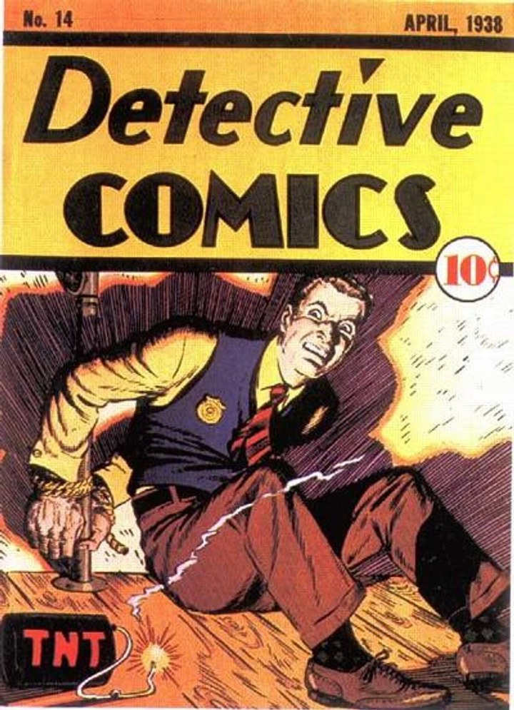 Real comic cover of Detective Comics #14 (1944)