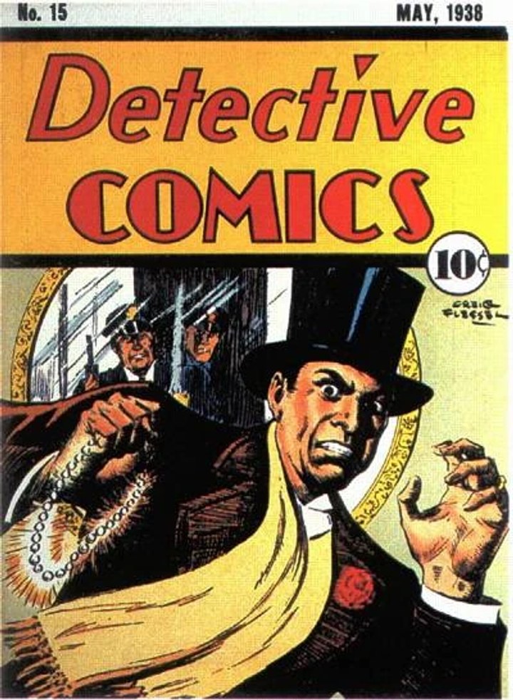 Real comic cover of Detective Comics #15 (1944)