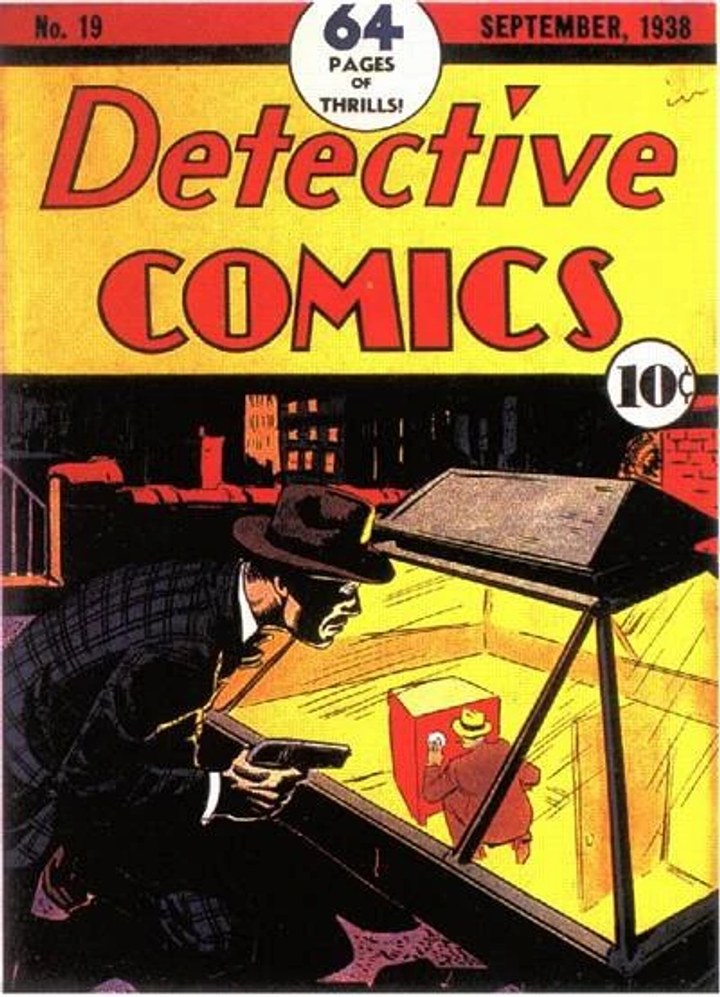 Real comic cover of Detective Comics #19 (1946)