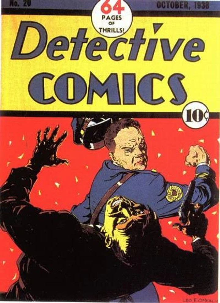 Real comic cover of Detective Comics #20 (1947)