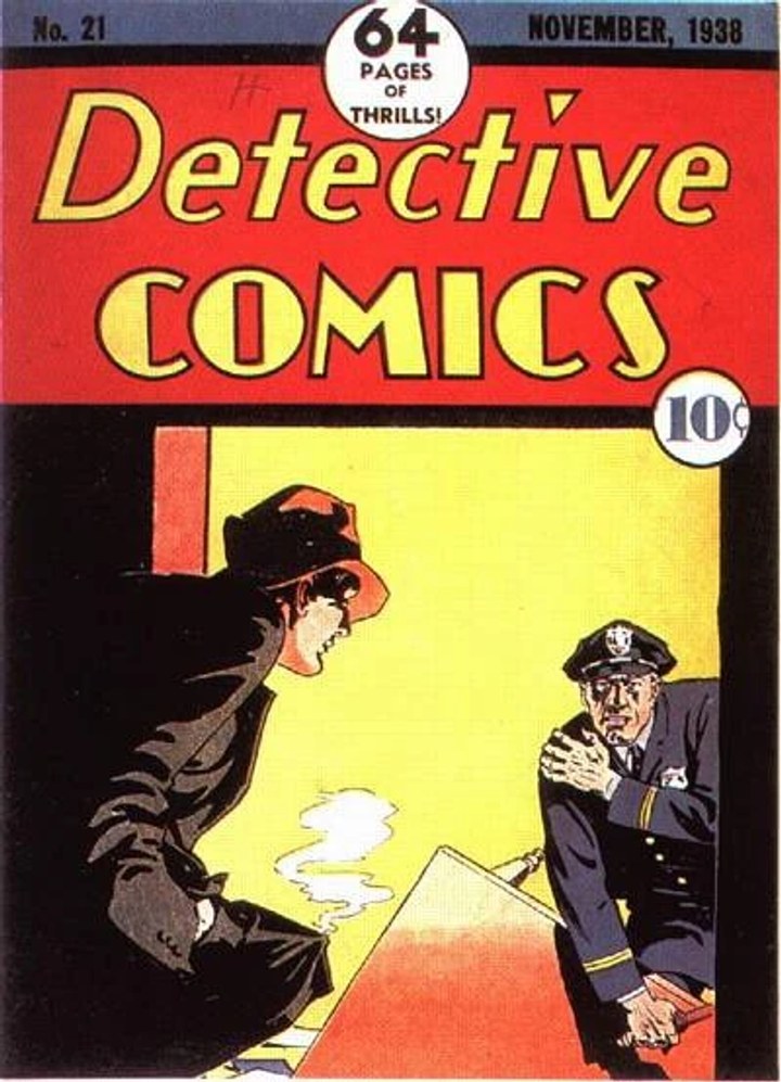 Real comic cover of Detective Comics #21 (1947)
