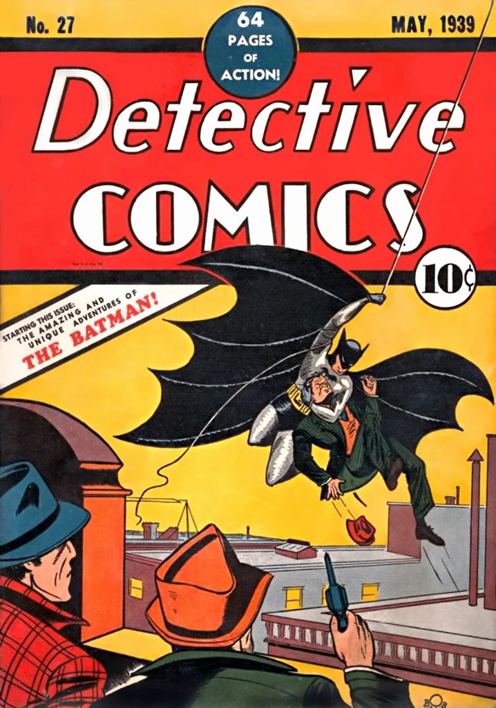 Real comic cover of Detective Comics #27 (1939)