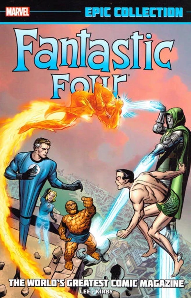 Real comic cover of Fantastic Four #1 (1961)