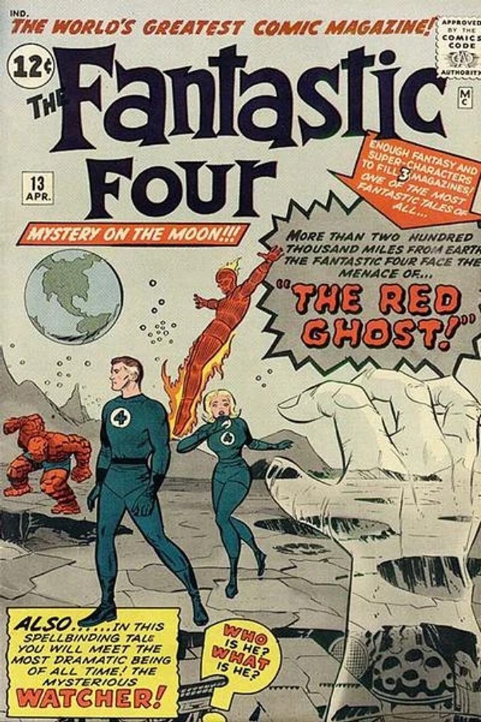 Real comic cover of Fantastic Four #13 (1967)