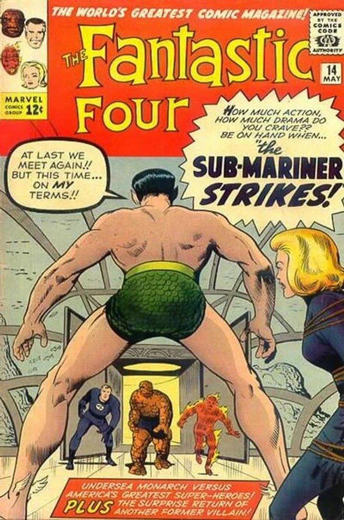 Real comic cover of Fantastic Four #14 (1968)
