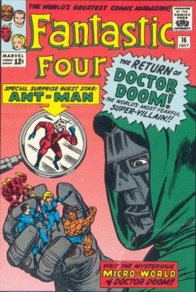 Real comic cover of Fantastic Four #16 (1969)