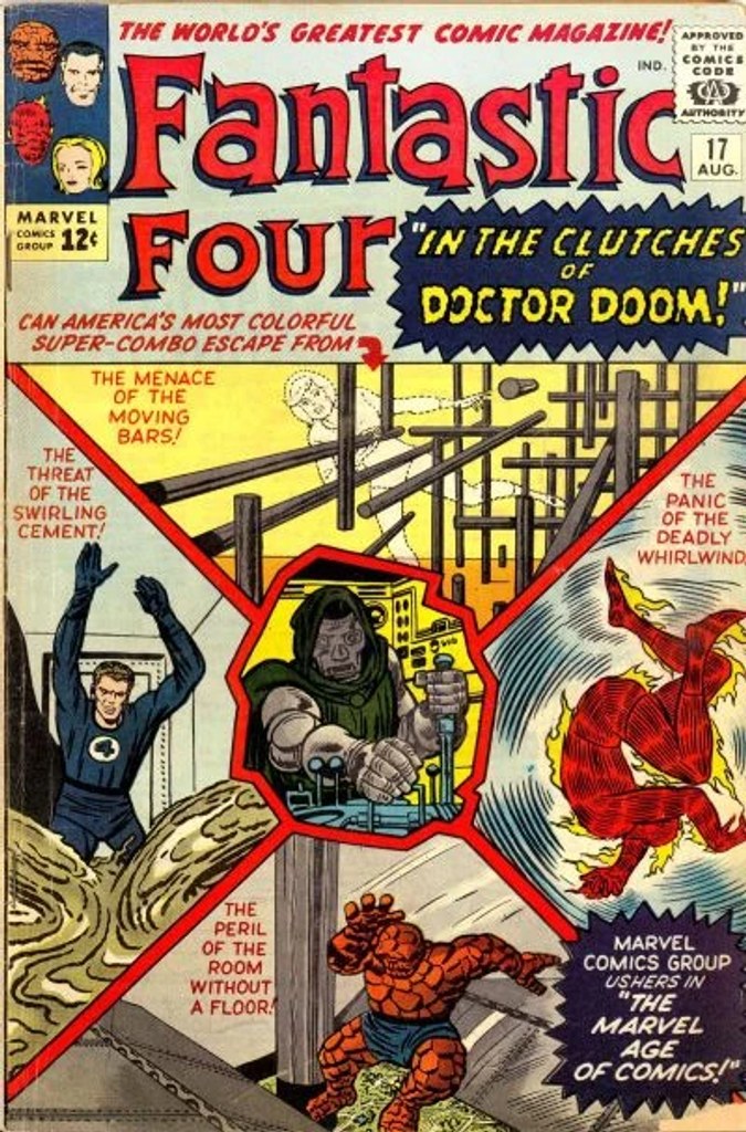 Real comic cover of Fantastic Four #17 (1969)