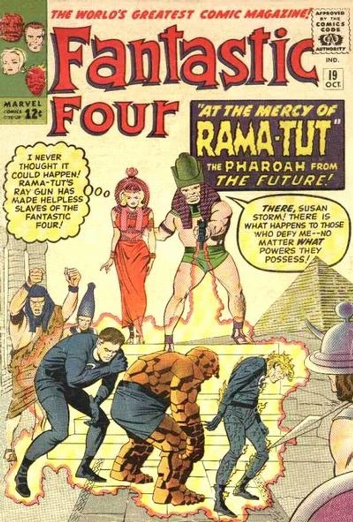 Real comic cover of Fantastic Four #19 (1970)