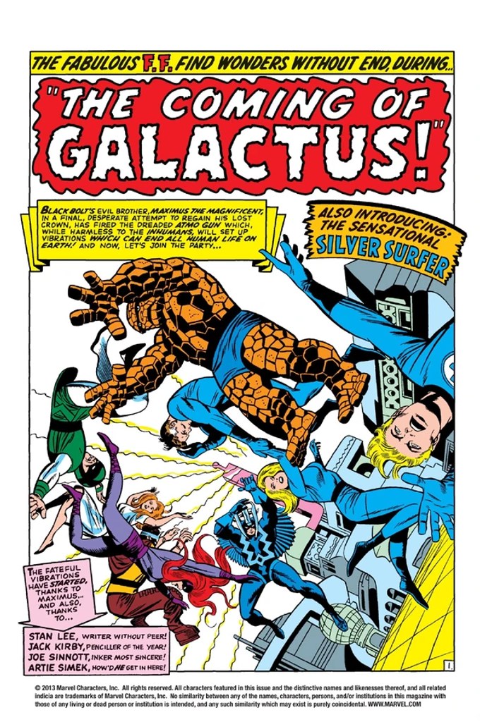 Real comic cover of Fantastic Four #48 (1966)