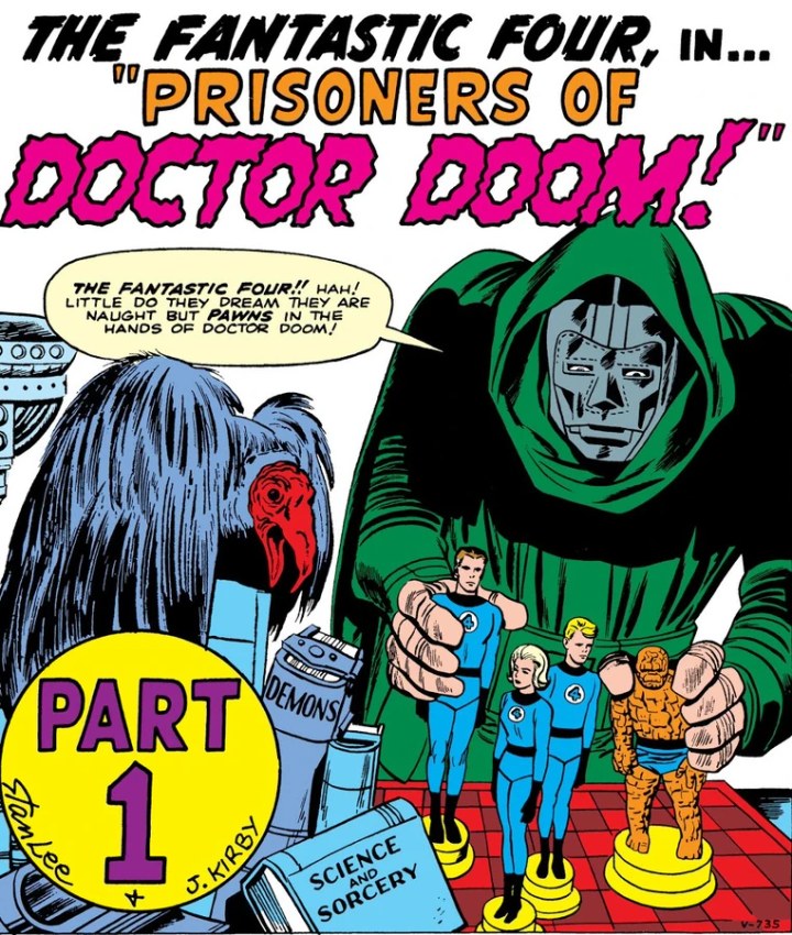 Real comic cover of Fantastic Four #5 (1962)