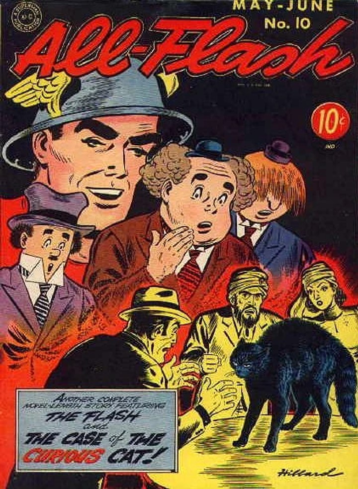 Real comic cover of Flash #10 (1964)