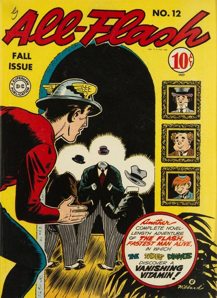 Real comic cover of Flash #12 (1965)