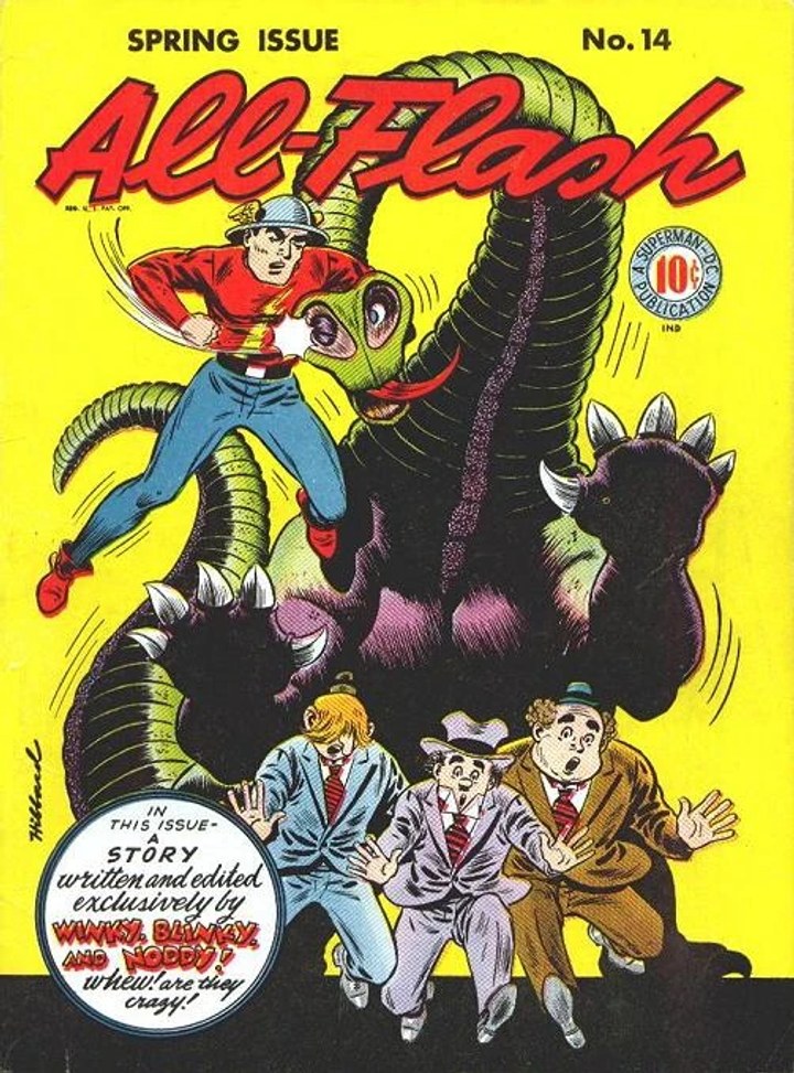 Real comic cover of Flash #14 (1966)