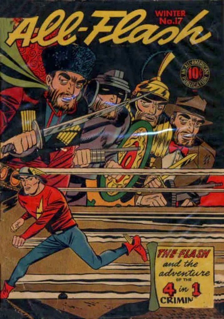 Real comic cover of Flash #17 (1967)