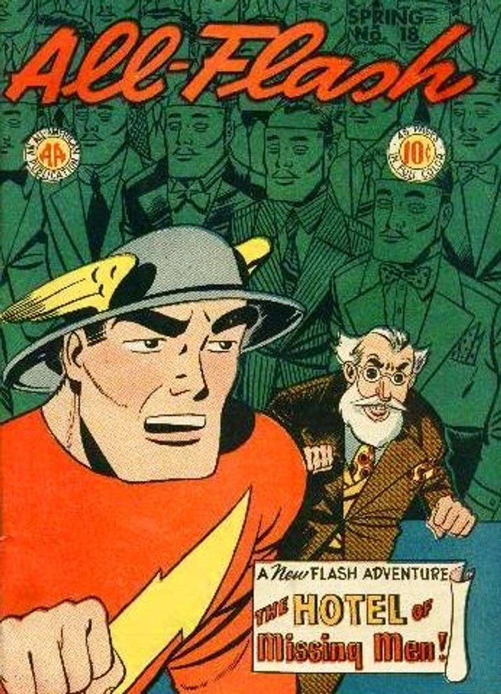 Real comic cover of Flash #18 (1968)
