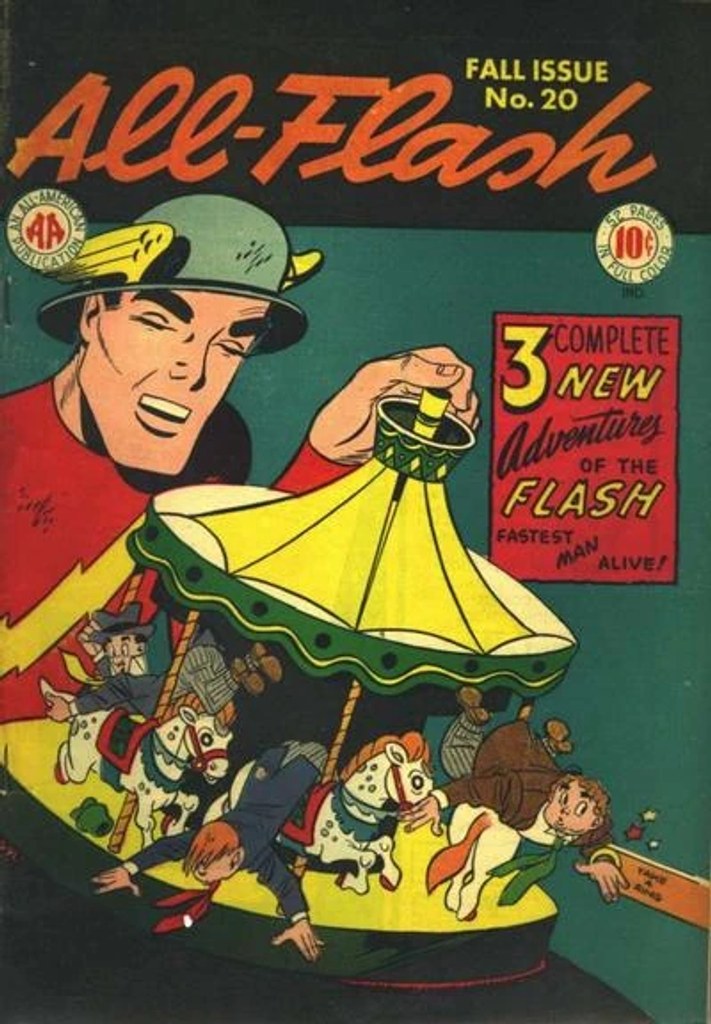 Real comic cover of Flash #20 (1969)