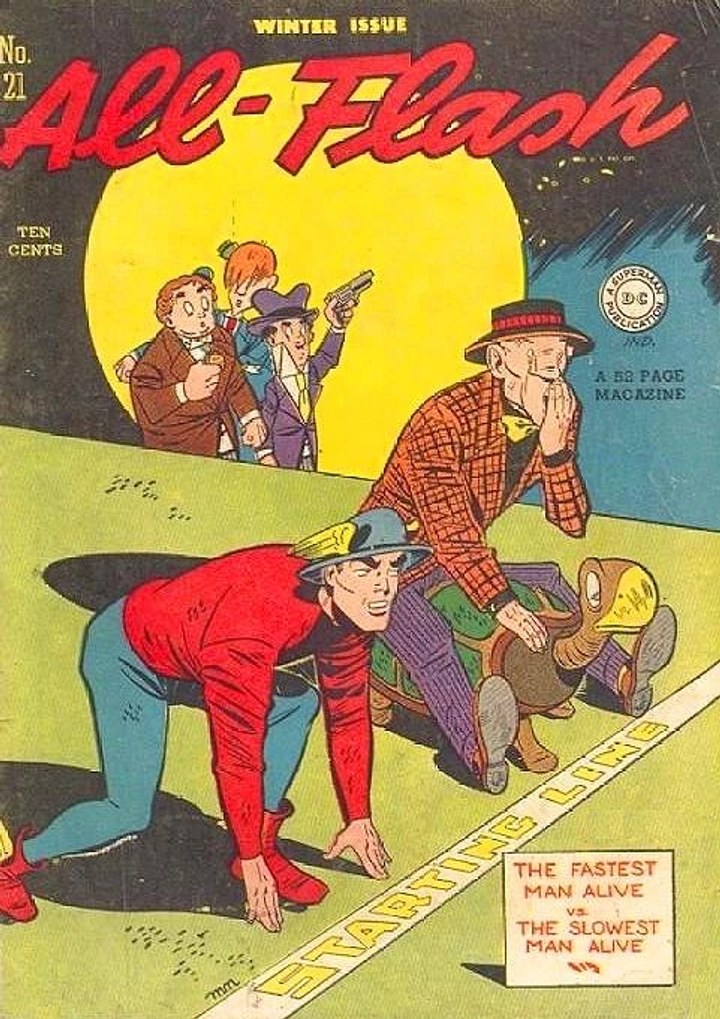 Real comic cover of Flash #21 (1969)