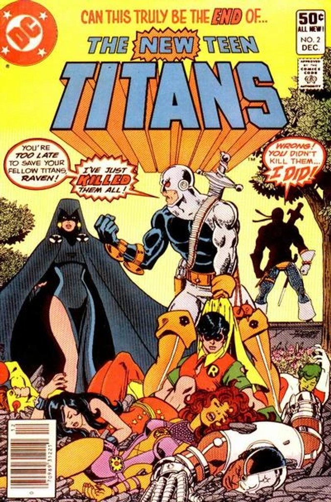 Real comic cover of New Teen Titans #2 (1980)