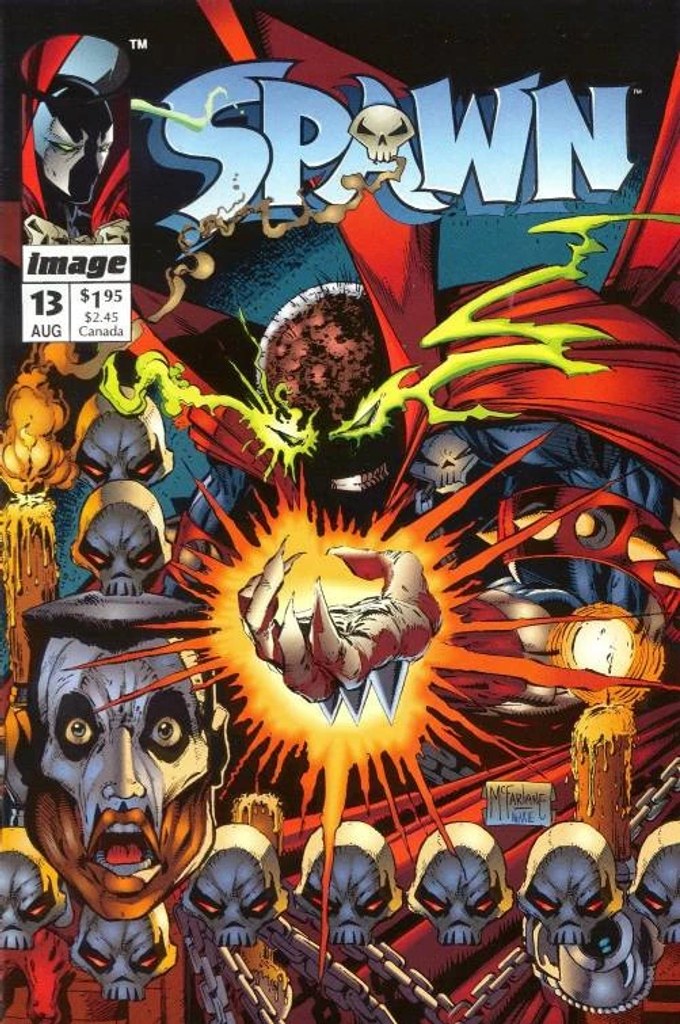 Real comic cover of Spawn #13 (1998)
