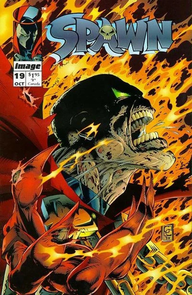 Real comic cover of Spawn #19 (2001)