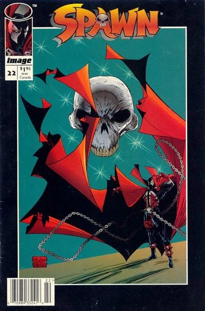 Real comic cover of Spawn #22 (2003)