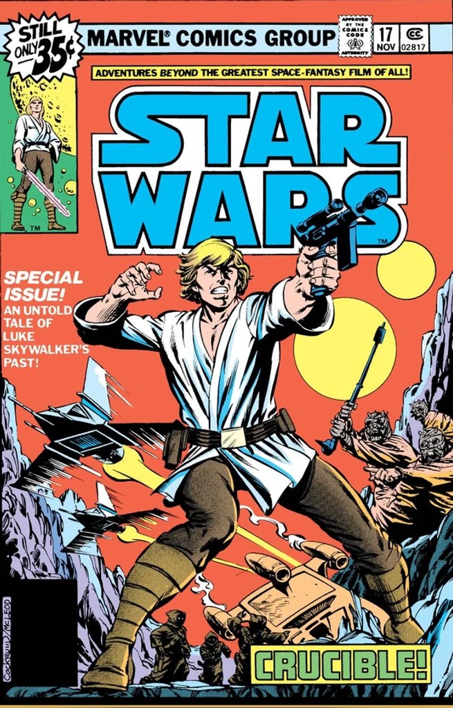 Real comic cover of Star Wars #1 (1977)