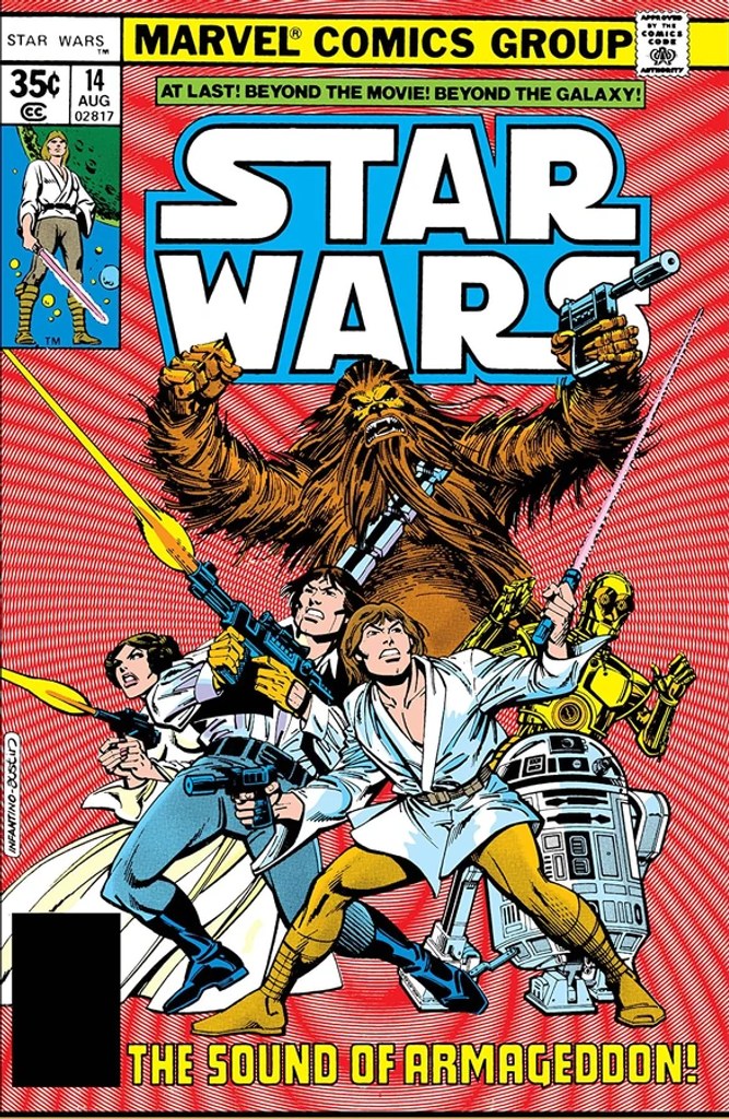 Real comic cover of Star Wars #14 (1984)