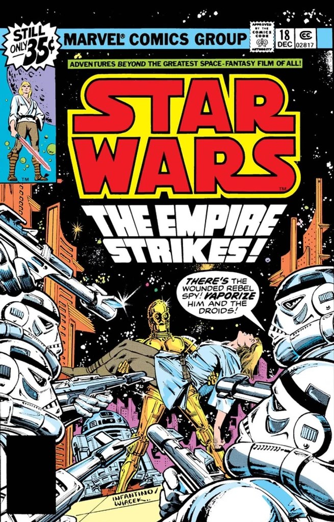 Real comic cover of Star Wars #18 (1986)