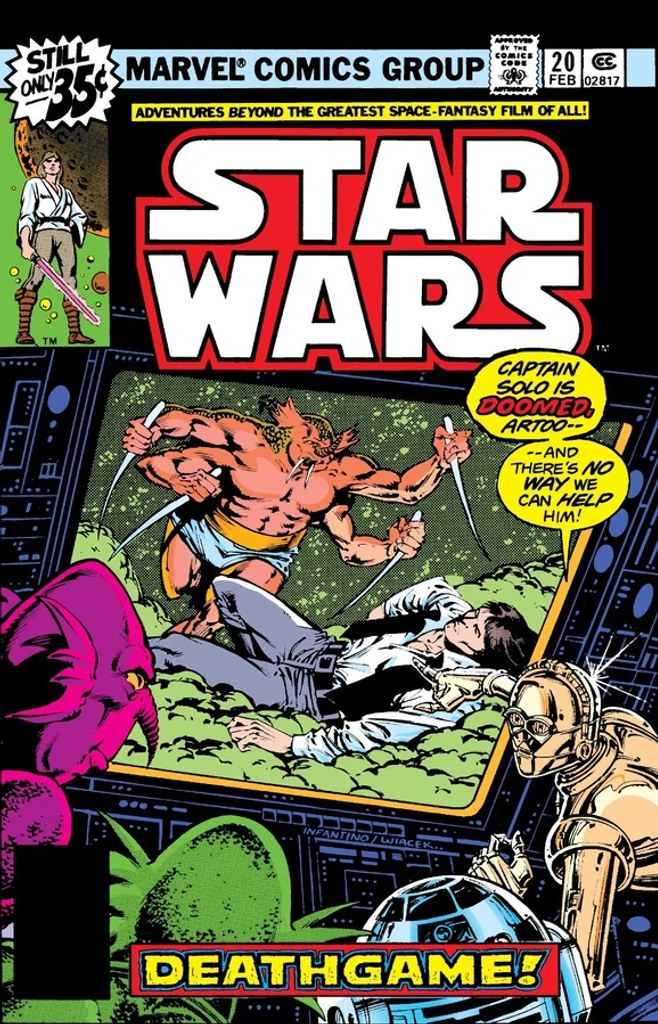 Real comic cover of Star Wars #20 (1987)