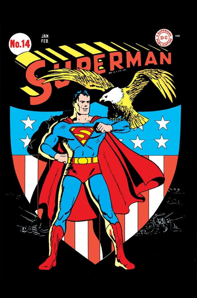 Real comic cover of Superman #14 (1946)