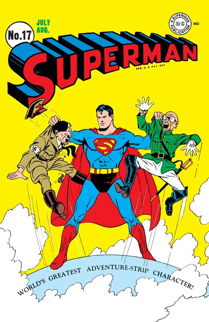 Real comic cover of Superman #17 (1947)
