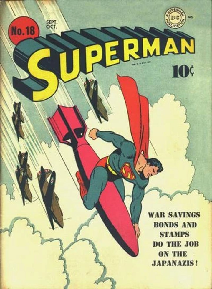 Real comic cover of Superman #18 (1948)